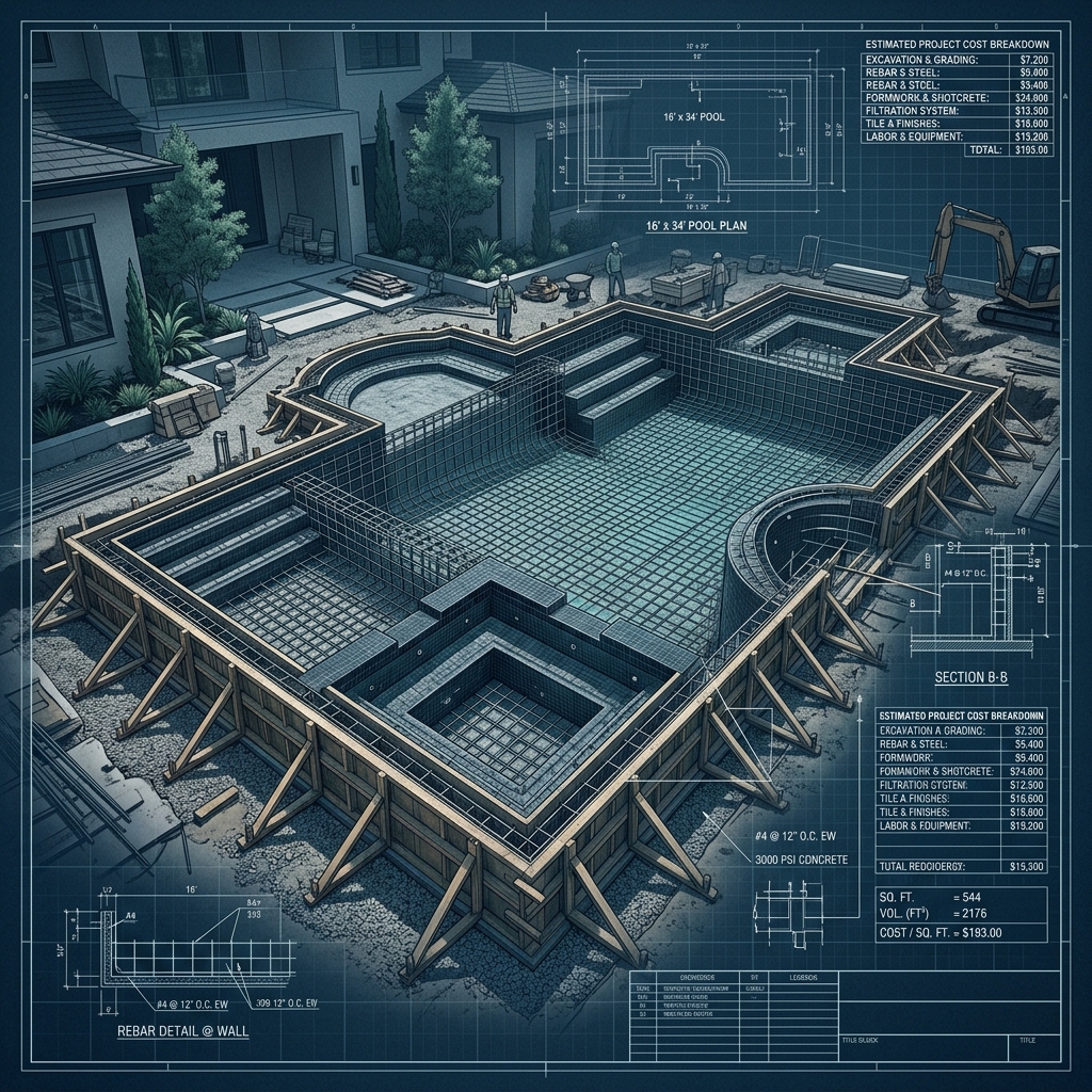 Quanto custa construir uma piscina em 2026